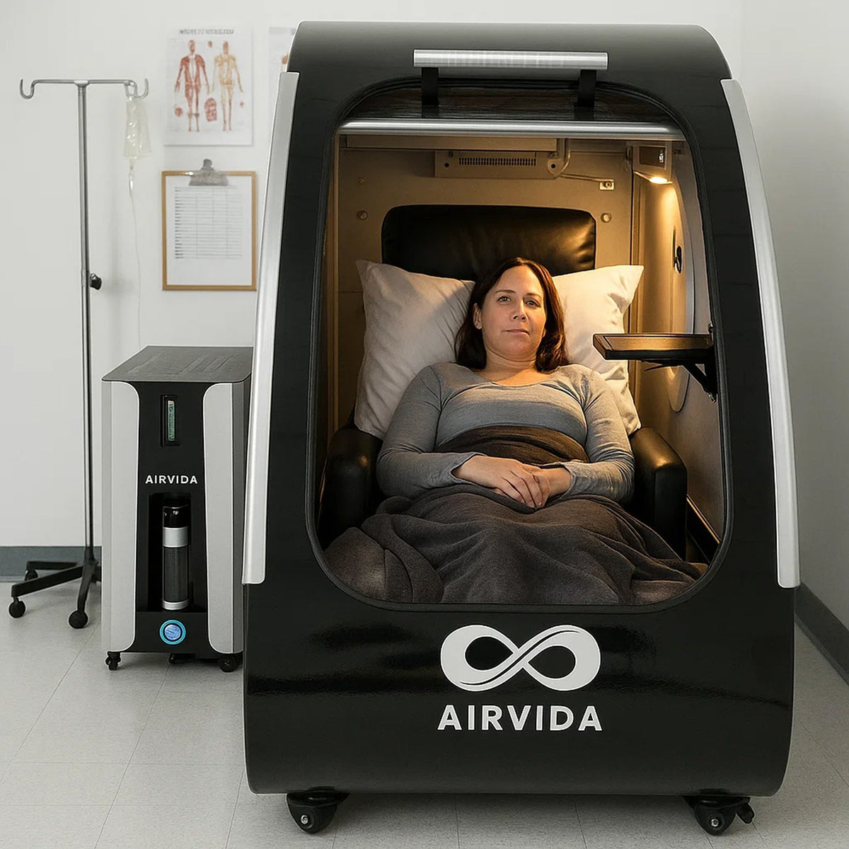Airvida Elite Seated Hard-Shell Hyperbaric Chamber | 1.3–2.0 ATA