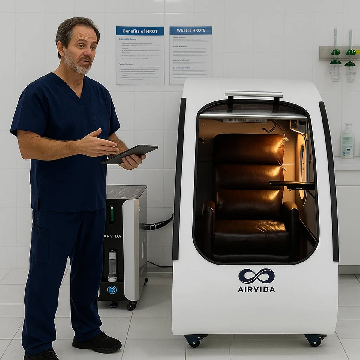 Airvida Elite Seated Hard-Shell Hyperbaric Chamber | 1.3–2.0 ATA