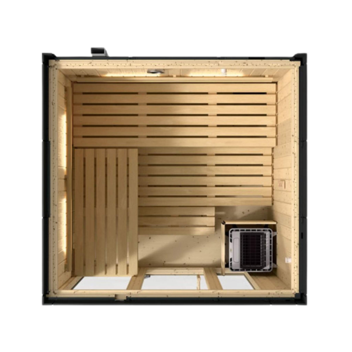 Kohler C1 Indoor Sauna Kit – Graphite Gray, 2-, 3- or 5-Person