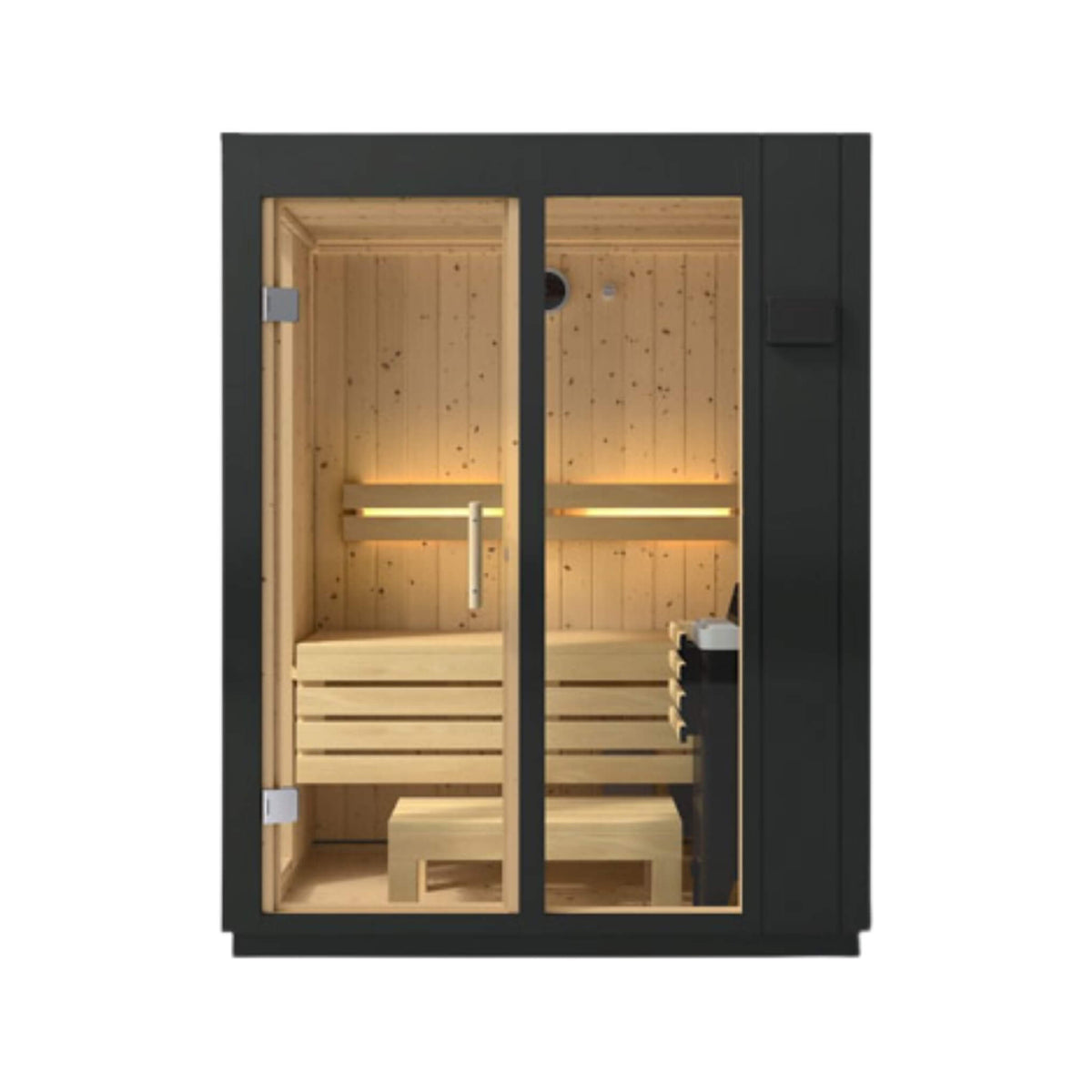 Kohler C1 Indoor Sauna Kit – Graphite Gray, 2-, 3- or 5-Person