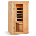 1-Person Mini Far Infrared Sauna | 800W | Canadian Hemlock | Low EMF
