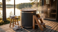 Cold Therapy 1 Person Ice Bath 118 Gallon Cold Plunge 37.5" X 33.25" — Lifestyle