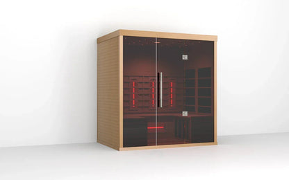 Orivon Wellness Lumin Three — 3-Person Far-Infrared Sauna | Canadian Hemlock