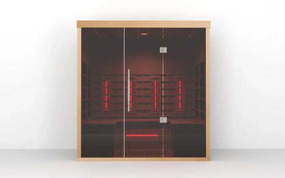 Orivon Wellness Lumin Three — 3-Person Far-Infrared Sauna | Canadian Hemlock