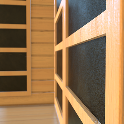 Medical Sauna 4 | 2-Person Full Spectrum Infrared Sauna | Hemlock | 1700W