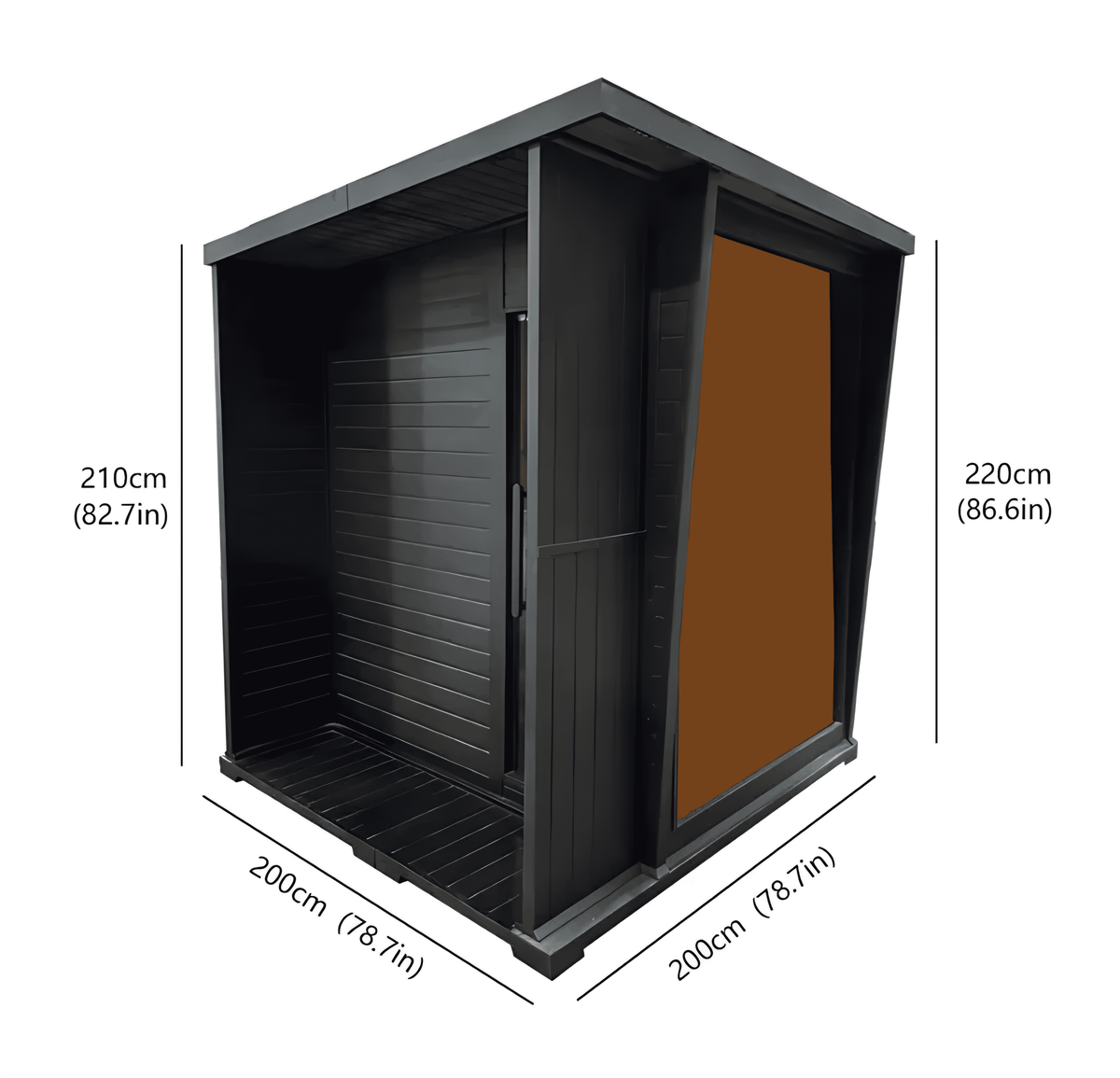 4 Person Hemlock Sauna with 9 kW Electric Heater
