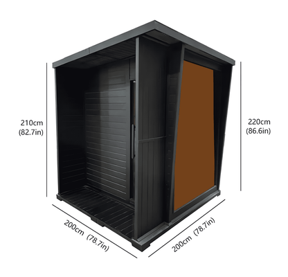 4 Person Hemlock Sauna with 9 kW Electric Heater