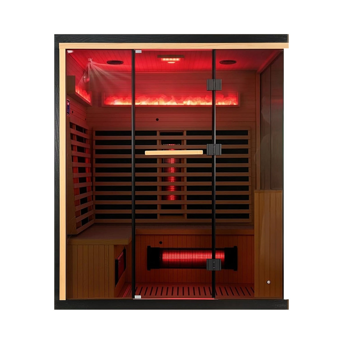 Ember 4-Person Infrared Sauna with Himalayan Salt Panels – Made to Order