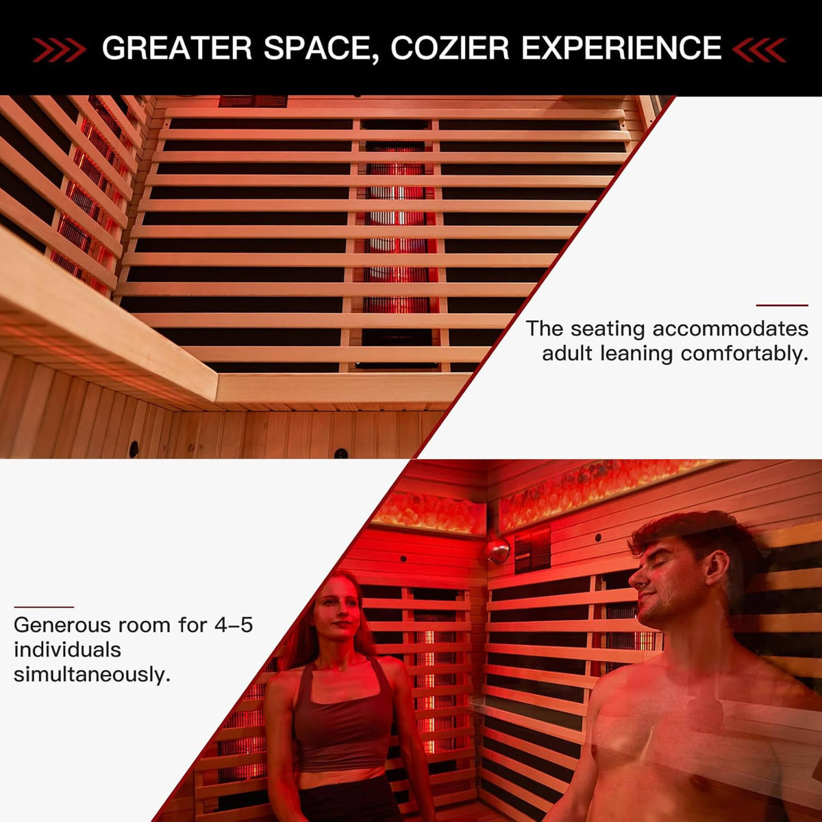 Ember 4-Person Infrared Sauna with Himalayan Salt Panels – Made to Order