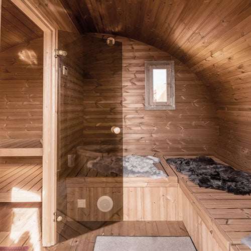SaunaLife Model G11 2-Room Outdoor Sauna Kit