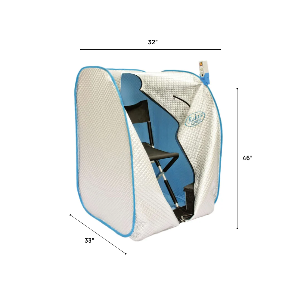 Relax Silver Elite | 32 × 33 × 46 in | Far Infrared Sauna Tent