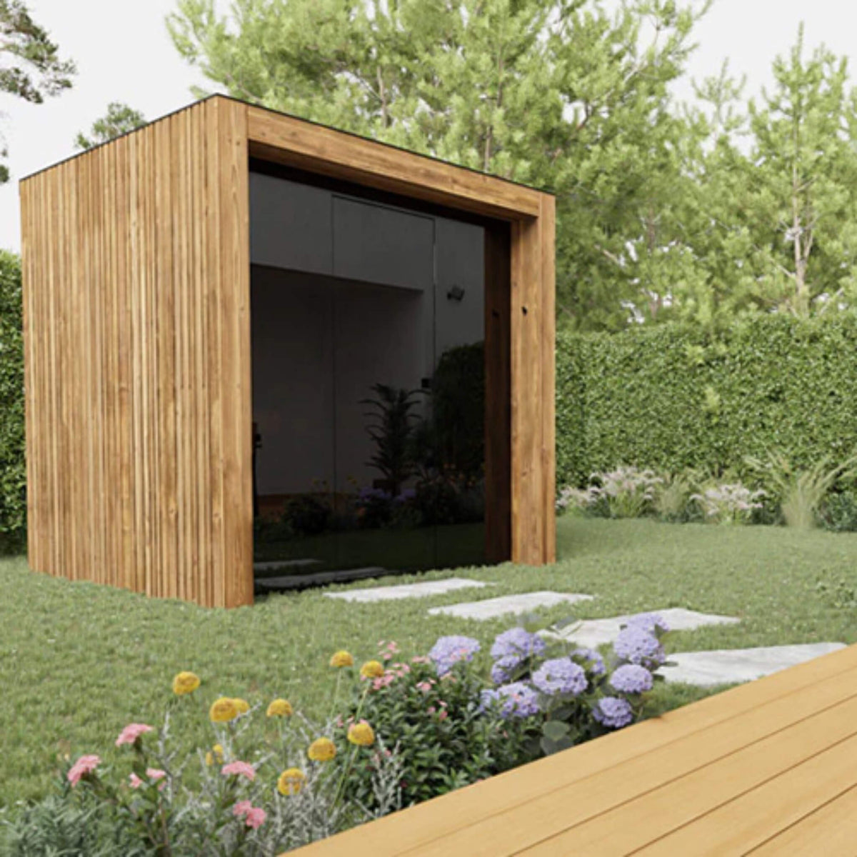 ThermaSol Fortis 4-Person Outdoor Sauna Cabin – Made to Order