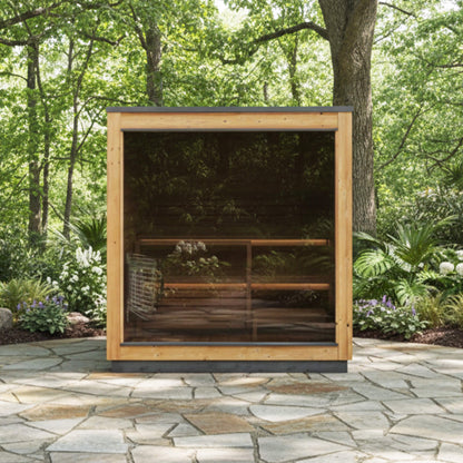 ThermaSol Nordic Dawn 4-Person Outdoor Sauna Cabin (Made to Order)