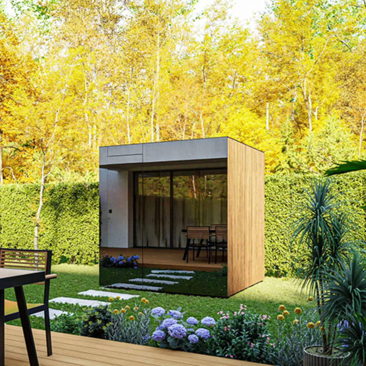 ThermaSol Spectra 4-Person Outdoor Sauna Cabin – Made to Order