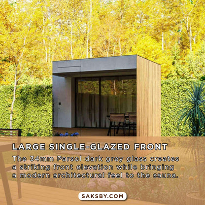 ThermaSol Spectra 4-Person Outdoor Sauna Cabin – Made to Order