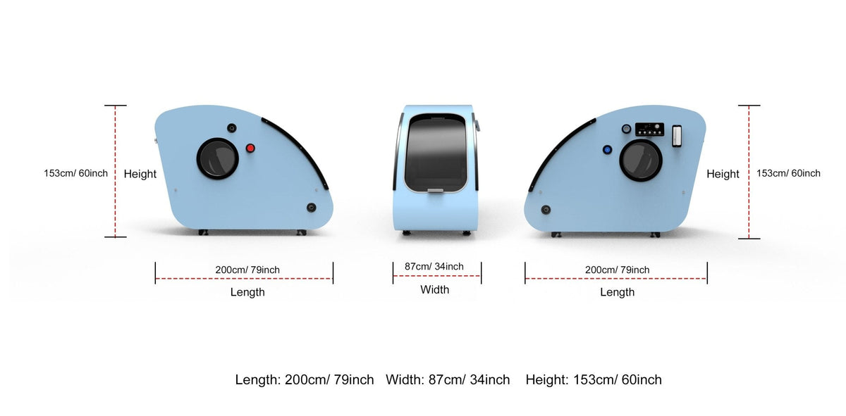 MedEq TimePod 2 | 2.0 ATA Triangular Hard-Shell Hyperbaric Chamber