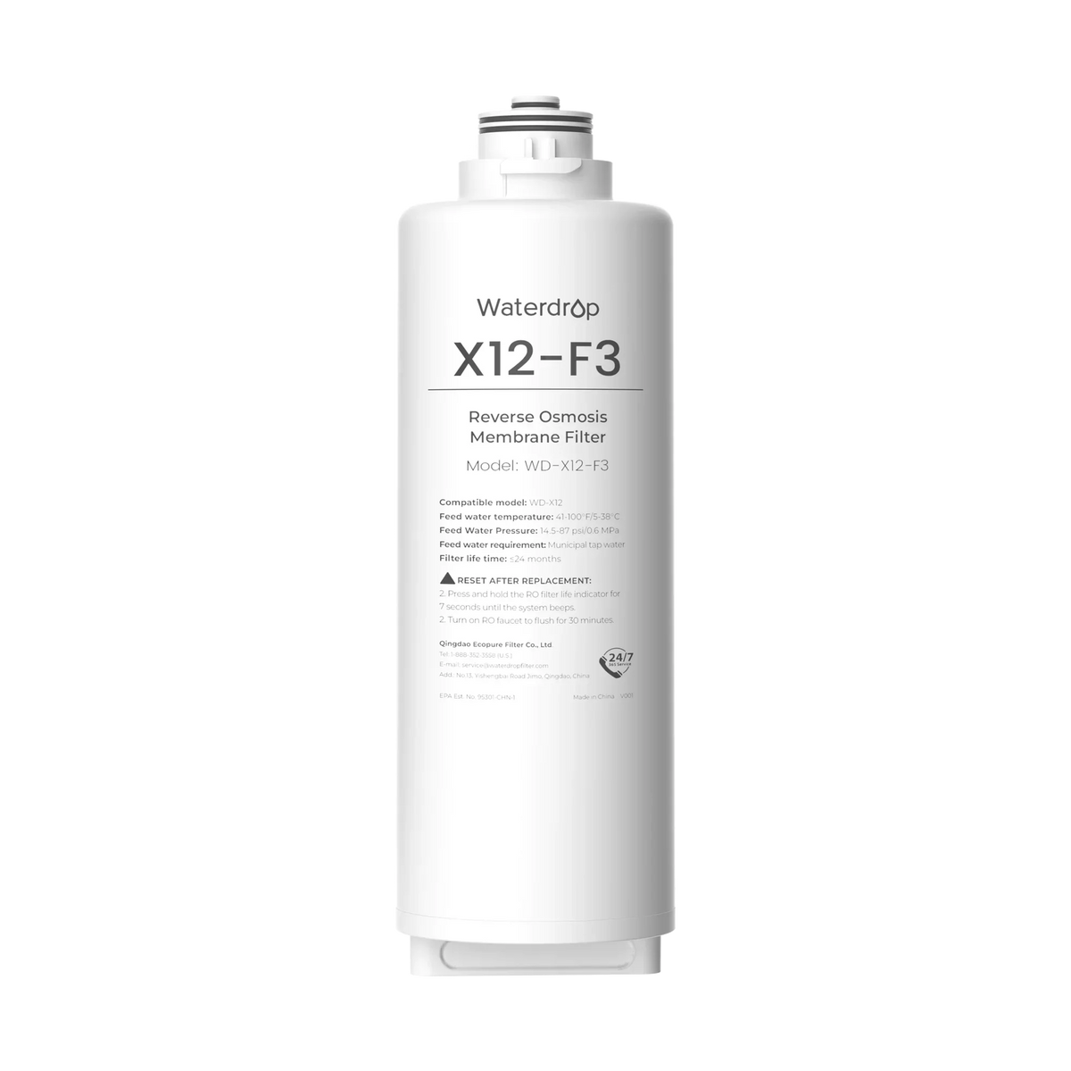 Waterdrop WD-X12-F3 Replacement Filter for X12 RO System